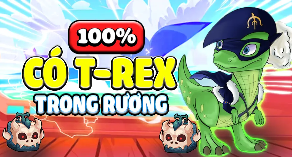 Acc 100% Có Trái T-rex Rương (Lv Max Random God Cdk)