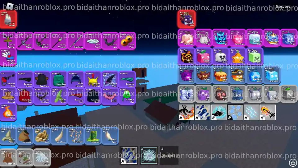 Chi tiết tài khoản (MỚI) Acc Roblox Blox Fruits SHARK ANCHOR - GOD HUMAN mã số 20158